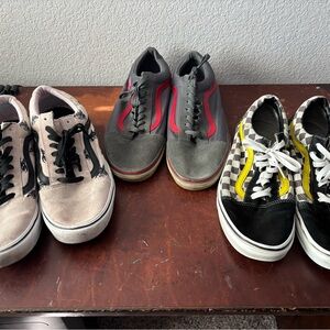 3 pairs of Vans Men’s Sneakers, all size 12 (sold all together)
